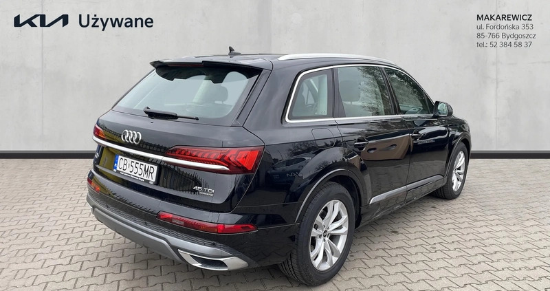 Audi Q7 cena 279000 przebieg: 55900, rok produkcji 2021 z Bydgoszcz małe 529